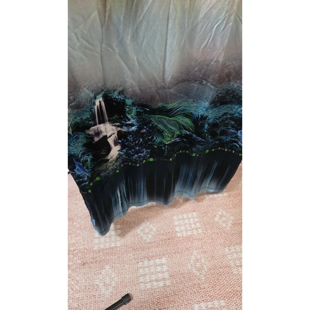 Eacha Womens Waterfall Tropical Maxi Dress Size Small - Picture 5 of 6